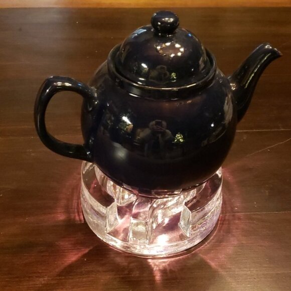 GLASDESIGN by GeorgShütte Glass Teapot Warmer - Germany MCM/VTG - Picture 2 of 9